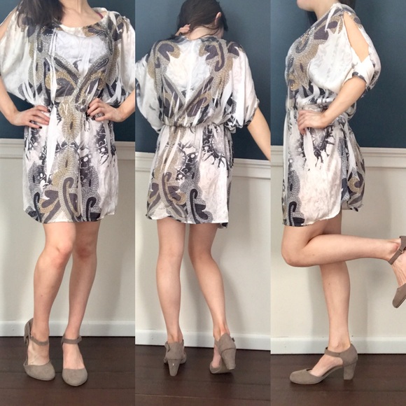 Patterned light weight shift dress. - Picture 5 of 8